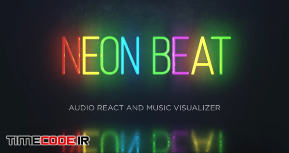 Audio React - Neon Music Visualizer