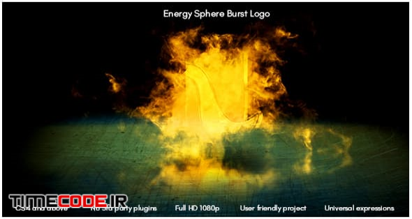  Energy Sphere Burst Logo 