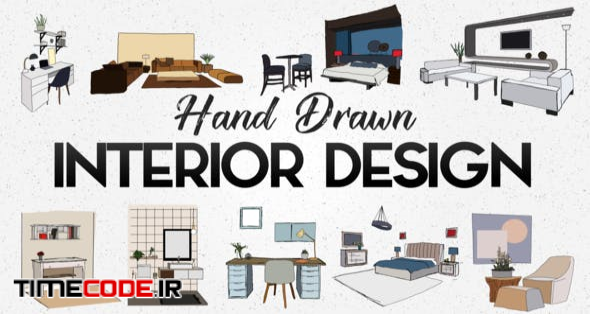  Hand Drawn Interior Designs 