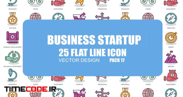  Business Startup - Flat Animation Icons 