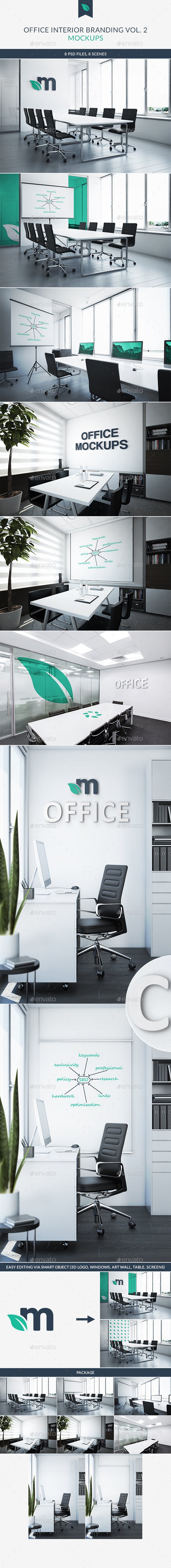 Office Interior Branding Mockups Vol.2