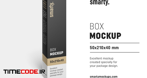 Box Mockup / 50x210x40 Mm