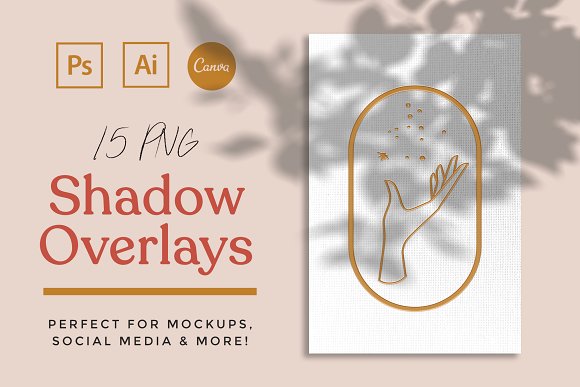 15 Shadow Mockup Overlays