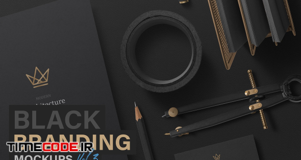 Download دانلود موکاپ لوگو Black Branding Mockups Vol.3 3486145 ...