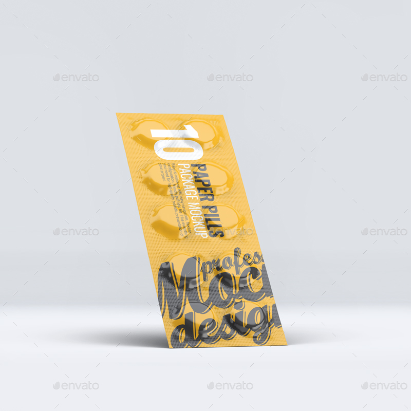 Paper Pills Package Mock-Up
