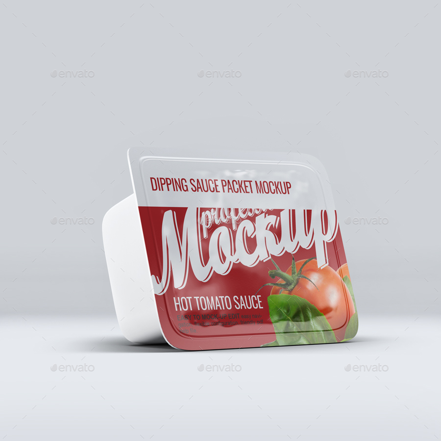 Dipping Sauce Packet Mock-Up