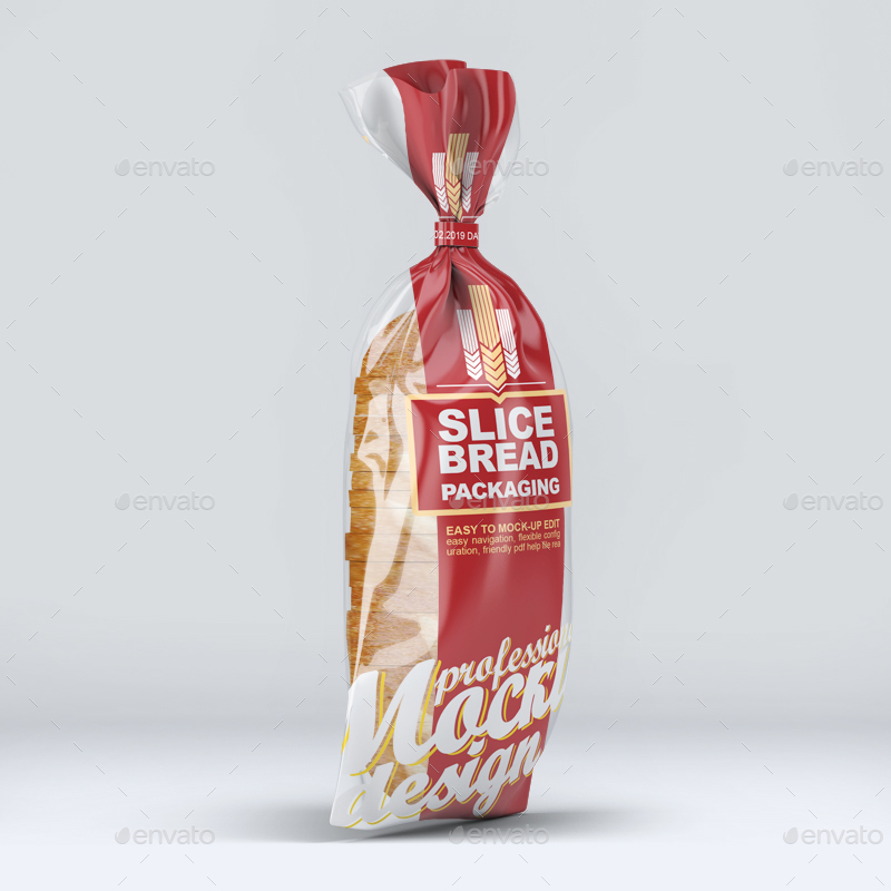 Download دانلود موکاپ بسته بندی نان تست Slice Bread Packaging Mock ...