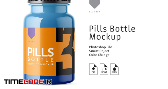 Pills Bottle Mockup 3