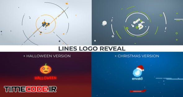  Lines Logo Reveal. +Christmas/Halloween ver. 