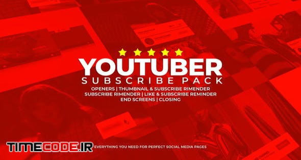  Youtuber Subscribe Pack 