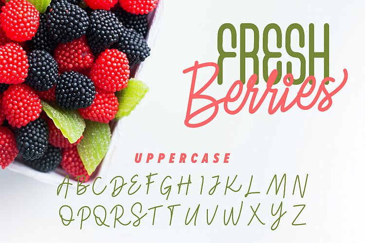 Fresh Berries Script Sans Font