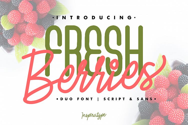 Fresh Berries Script Sans Font