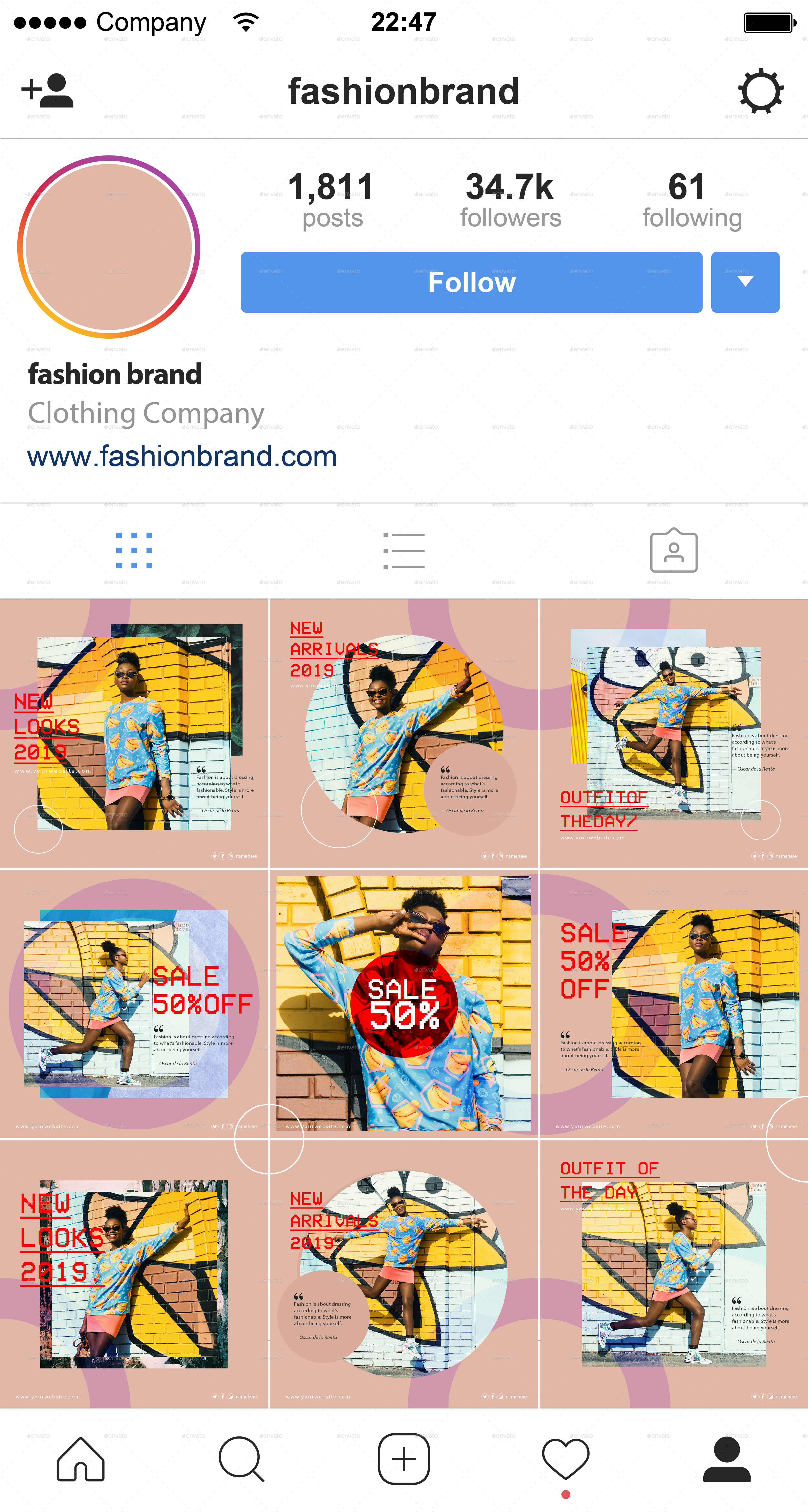 Modern Fashion Instagram Feed Vol. 1