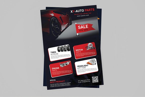 Auto Parts Flyer
