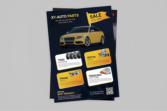 Auto Parts Flyer