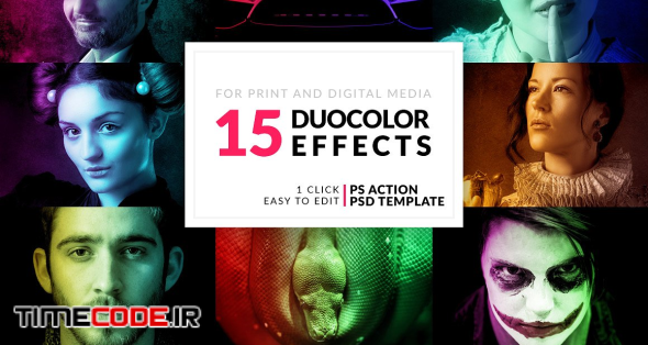 15 Duo Color Photoshop Actions