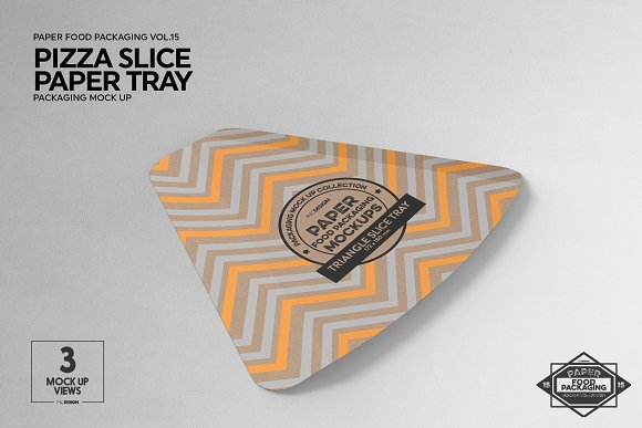 Pizza Slice Tray Packaging Mockup