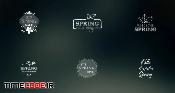 Flat Spring Logo Reveal Pack