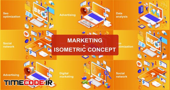  Marketing - Isometric Concept 