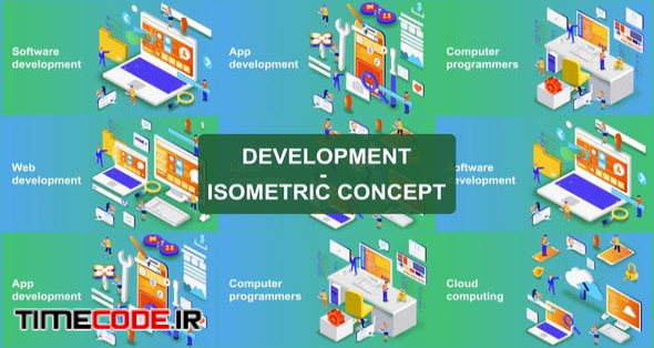  Digital Development - Isometric Concept 