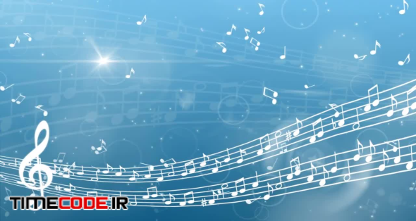 Blue Magical Music Background