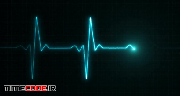 Cardiogram Oscilloscope Screen