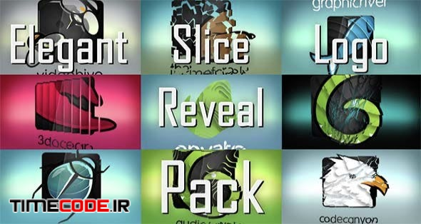  Elegant Slice Logo Reveal Pack 