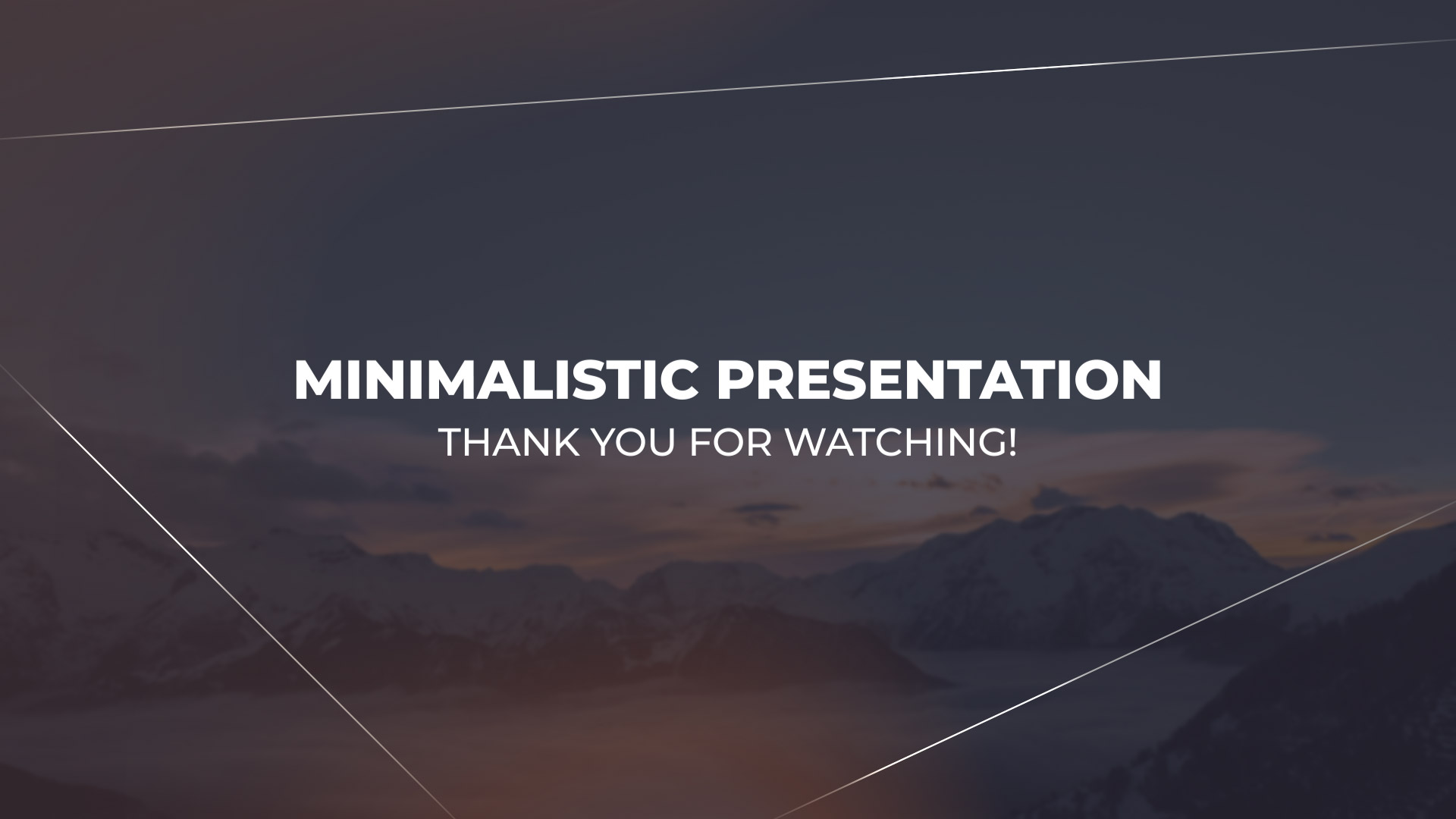  Minimalistic Presentation 