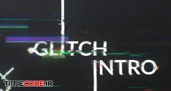  Geometric Glitch Logo Reveal 