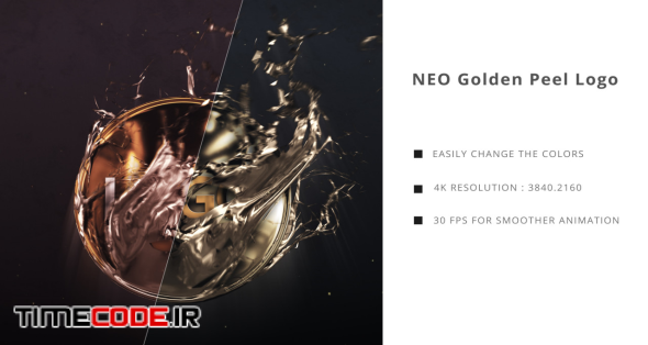 Neo Golden Peel Logo
