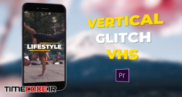 Vertical Glitch VHS Intro