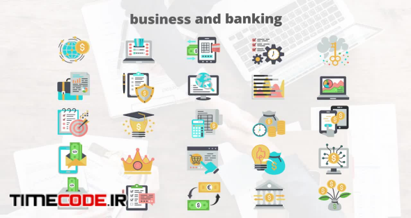 Business And Banking - Flat Animation Icons