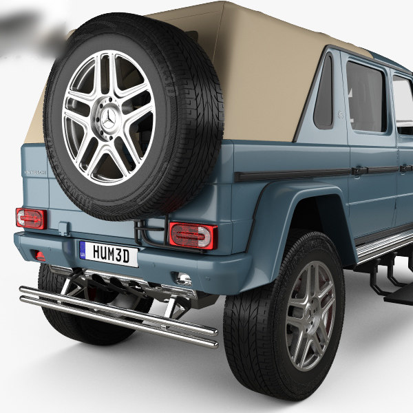 3D Mercedes-Benz G-class (W463) Maybach Landaulet With HQ Interior 2017 Model