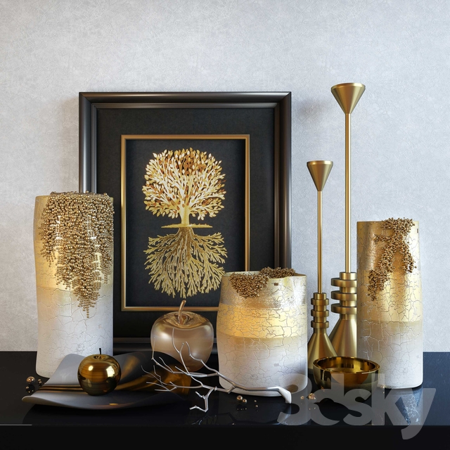 Decorative Set: Noble Gold