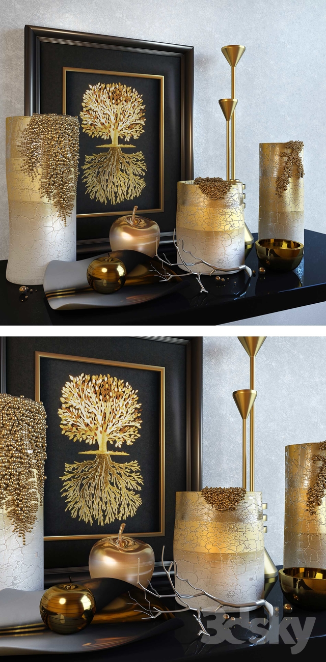 Decorative Set: Noble Gold