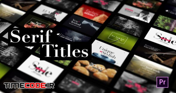  Serif Titles - Mogrt files 