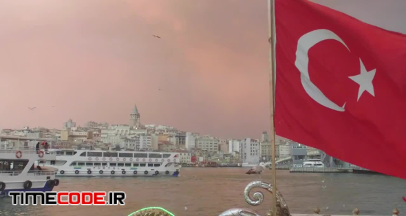 Wide-angle Shot Of Turkish Bay