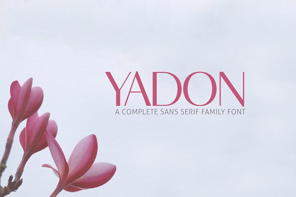 Yadon Sans Serif Fonts Family Pack