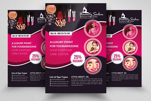 10 Beauty Salon Flyer Bundle