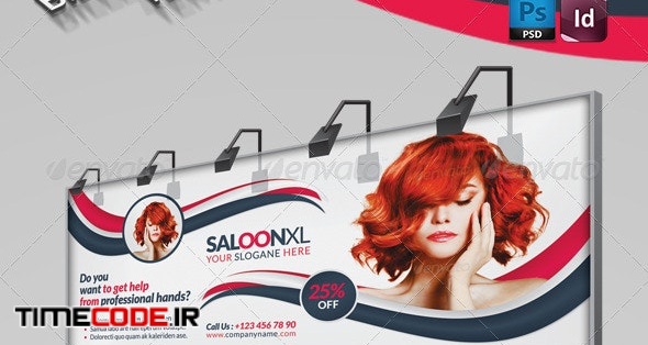 Beauty Salon Business Billboard Roll-up