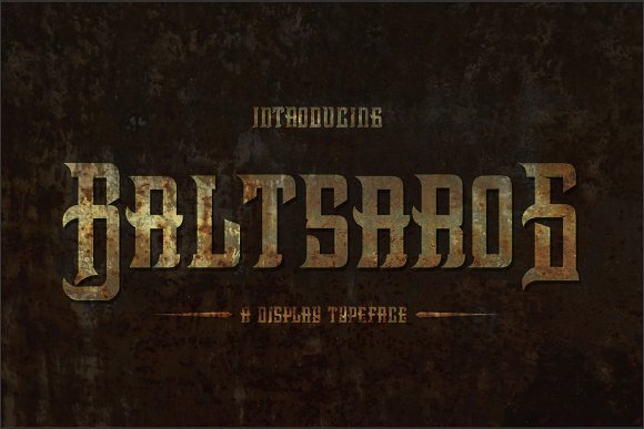 BaltsaroS -Heavy Metal Black Font