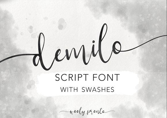 Demilo Brush Script With Swashes
