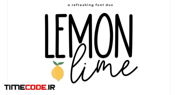 Lemon Lime - A Handwritten Font Duo