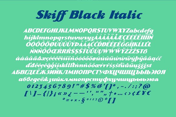 Skiff Black Italic & Regular