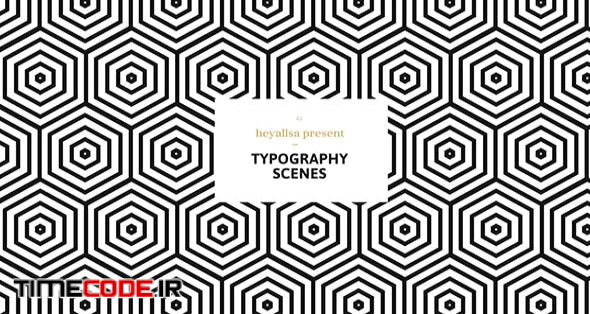  Grafica / Minimalistic Typography Scenes 