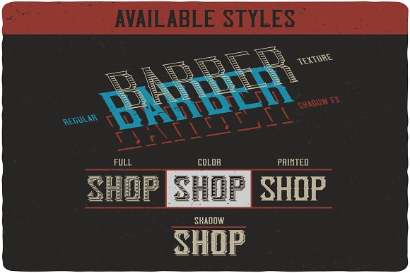 Classic BarberShop Font