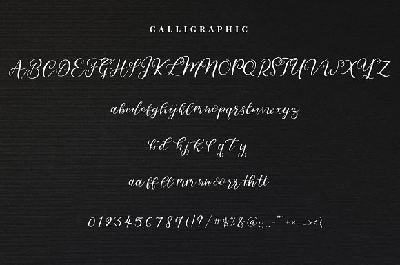 Calligraphic/Modern Calligraphy Font