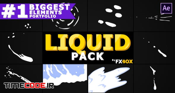  Liquid Shape Elements | After Effects 
