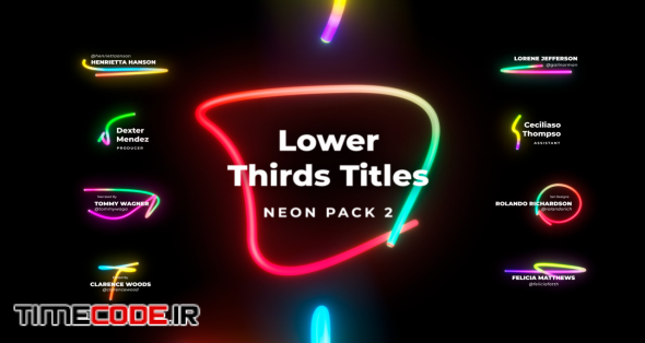 Lower Thirds Neon Titles 2
