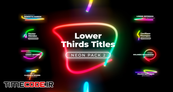 Lower Thirds Neon Titles 2